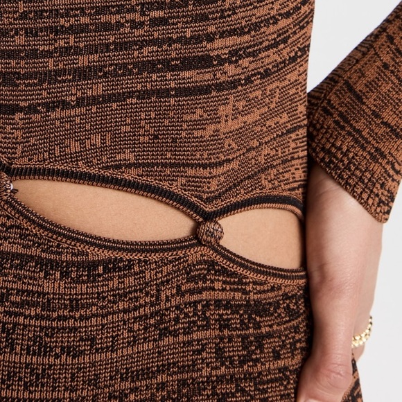 Wayf Knit Long Sleeve Cutout Dress - Picture 5 of 9